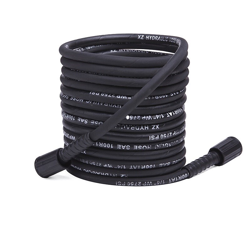 指南车高压洗车机防爆钢丝管外径22铜快接头清洗机高压出水管钢丝