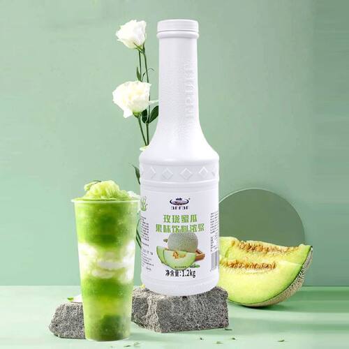 安然果酱果乐多玫珑蜜瓜浓缩果汁1.2kg奶茶店专用商用12瓶划算