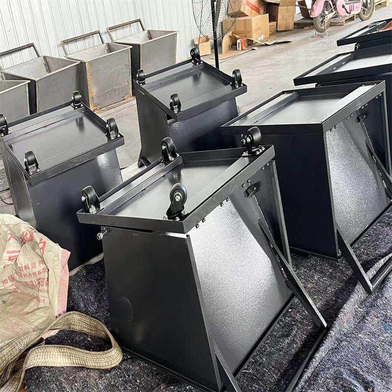 手推式集屑车翻斗式自卸铁屑车铝铜废料收集车排屑机集屑车手推车
