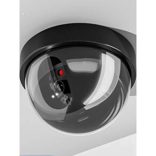 彷真摄像头监控假摄像头监控器模型室内假探头免打孔粘贴家用带灯