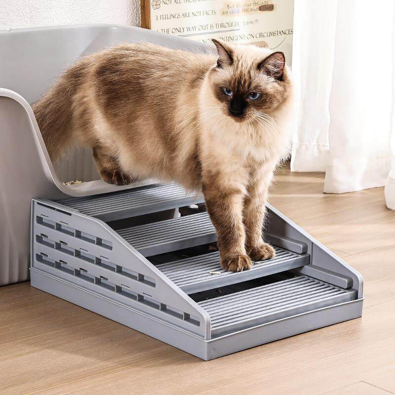 猫砂垫超大号防外溅带出猫咪猫砂盆踏板垫子双层集砂过滤漏控砂台