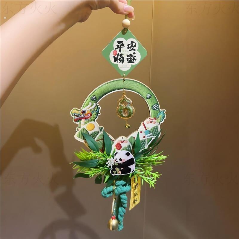 真艾草木质葫芦端午节门口挂件节日氛围感装饰民宿院子场景布置