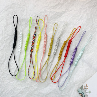 双头手工编织手机挂绳钥匙扣包挂U盘门禁卡创意diy配饰挂件手办绳