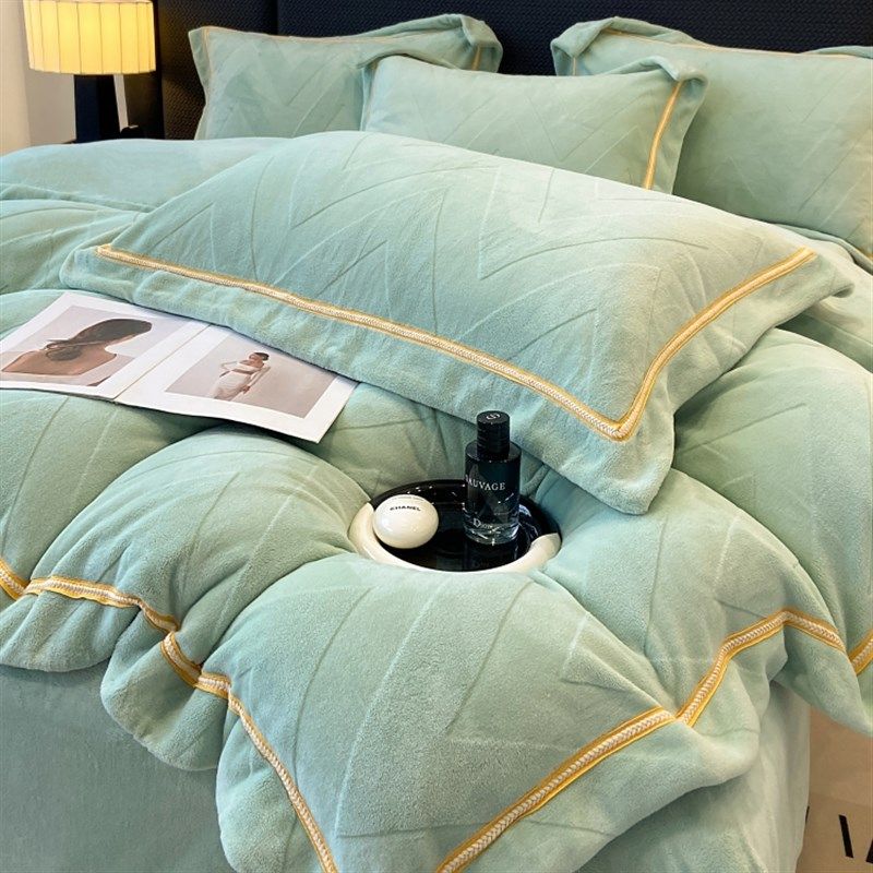 冬季类婴儿级四件套双面加厚珊瑚绒被套加绒床上用品,床上用品,床品套件/四件套/多件套,淘宝优惠券,粉丝福利购,淘宝优惠卷