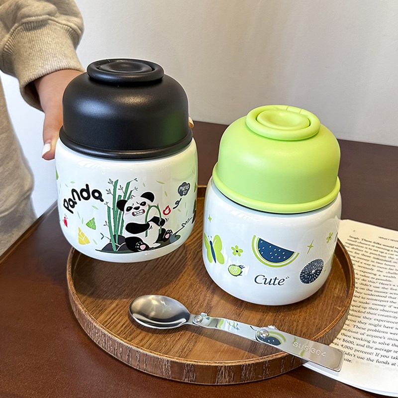 可爱焖烧杯大容量316不锈钢保温杯学生宿舍便携饭盒女生早餐杯男