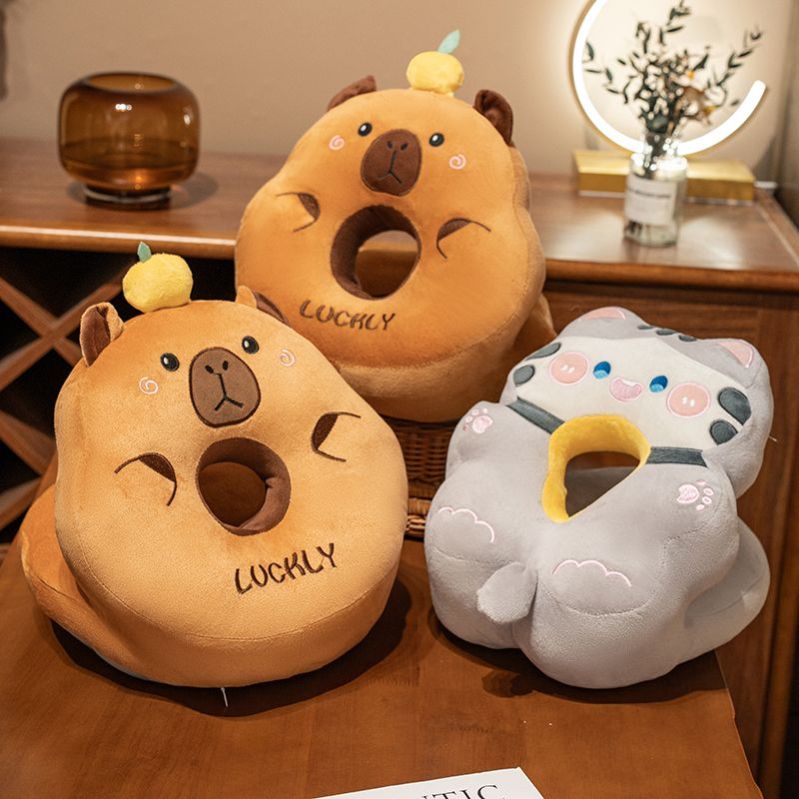 卡皮巴拉水豚小学生午睡枕趴睡枕办公室午休神器抱枕女生睡觉儿童