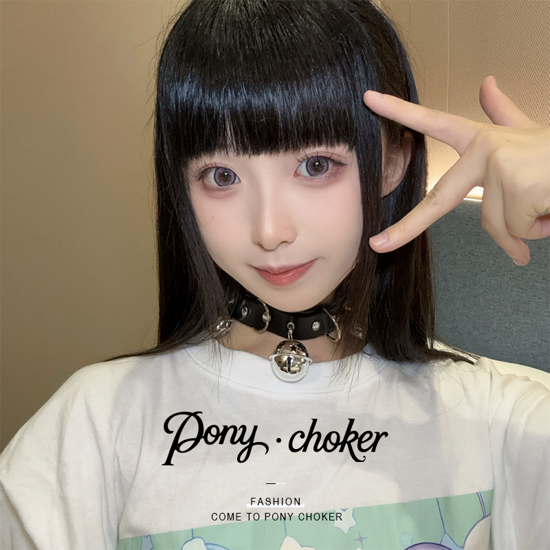 铃铛项圈女脖子颈链颈圈链子颈环choker男项链性感锁骨链颈带