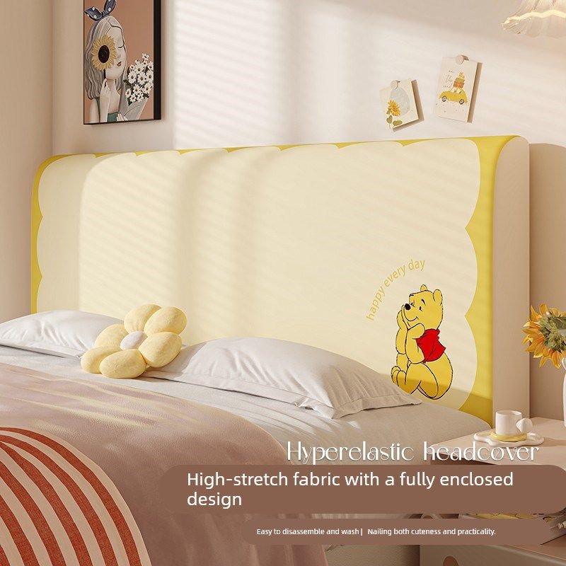 卡通床头套罩四季通用儿童房卧室软包保护罩加厚靠背遮丑防尘盖巾,居家布艺,床头罩,淘宝优惠券,粉丝福利购,淘宝优惠卷