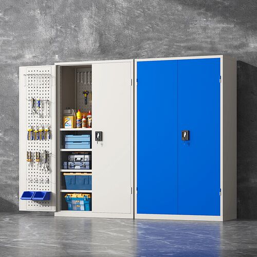 重型工具柜工厂车间用带锁抽屉式铁皮储物柜车库柜五金工具收纳柜