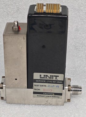UNIT 气体质量流量计 UFC-1260A  RANGE:20SCCM GAS:O2 原装拆机