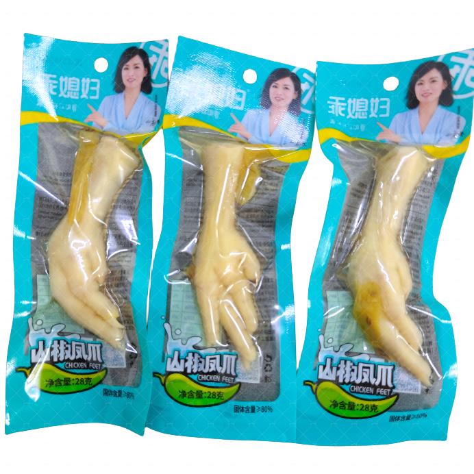 泡椒凤爪乖媳妇山椒凤爪38克28克包单爪鸡爪辣味休闲零食重庆特产