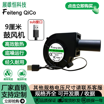 97335VUSB接口烧烤炉柴鼓风机