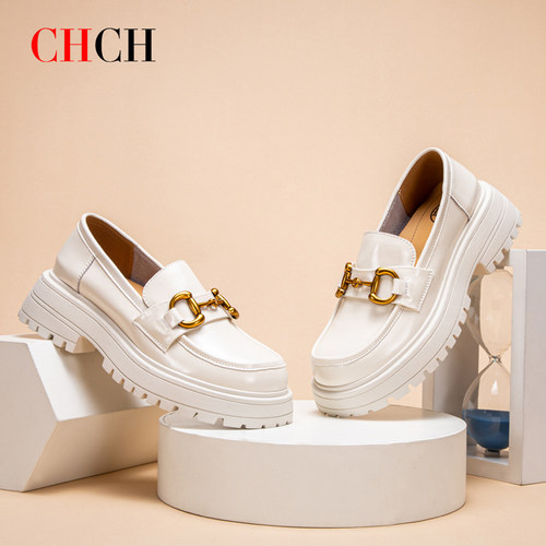 厚底时尚乐福鞋平衡鞋