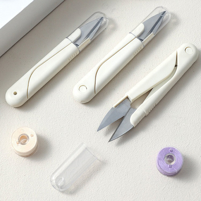 T剪刀/小A1pq801-手工小剪刀家用便携带盖十字绣修线头裁缝剪刀