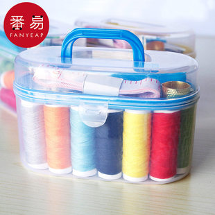 针线盒A1pq801 可爱缝纫针针线盒 家用宿舍学生女缝纫针线便携式