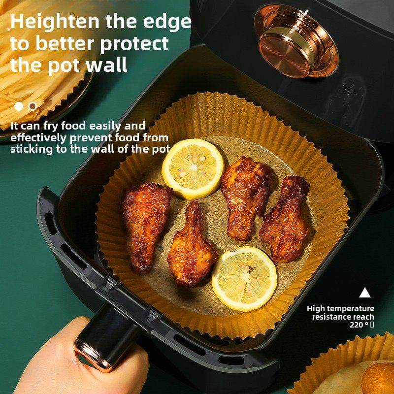 家用空气炸锅专用纸吸油纸硅油纸烘烤圆烤箱烧烤食品托盘防油纸