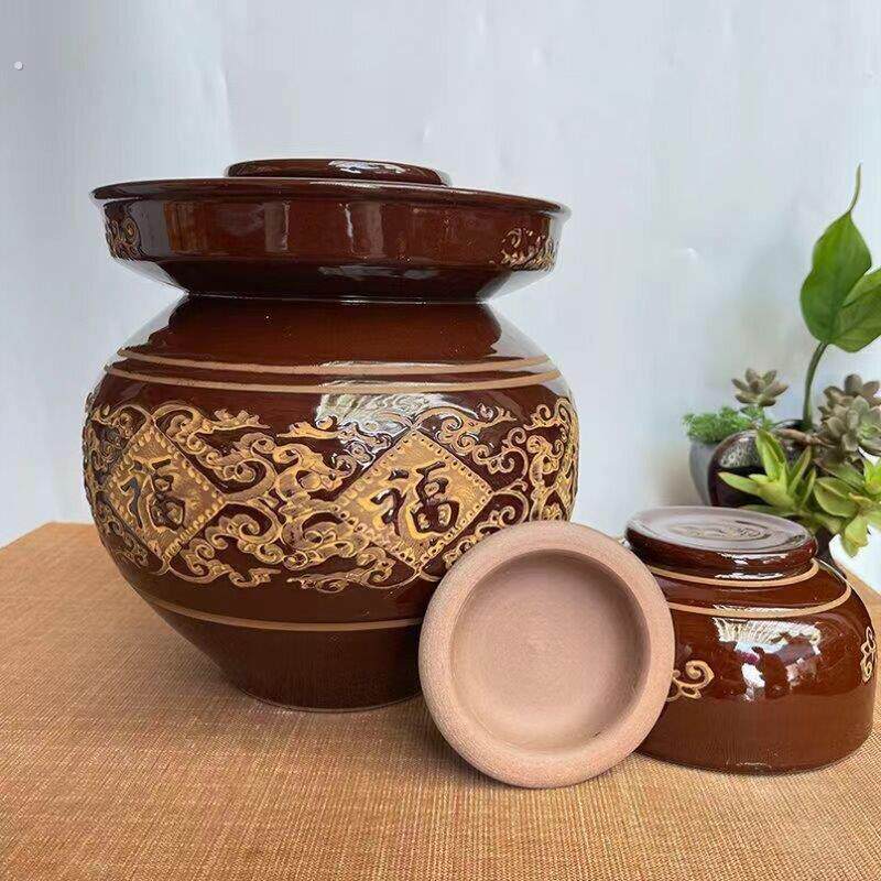 泡菜坛子泡辣椒萝卜干老坛子老式水封鸡蛋腌菜糖蒜储存罐瓶子土陶