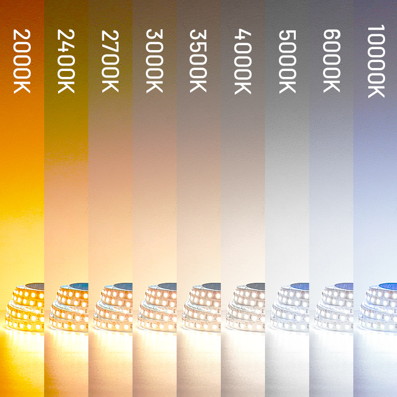 2000K2700K3000K3500K4000K5000K6000K灯带暖光中性光led低压灯条