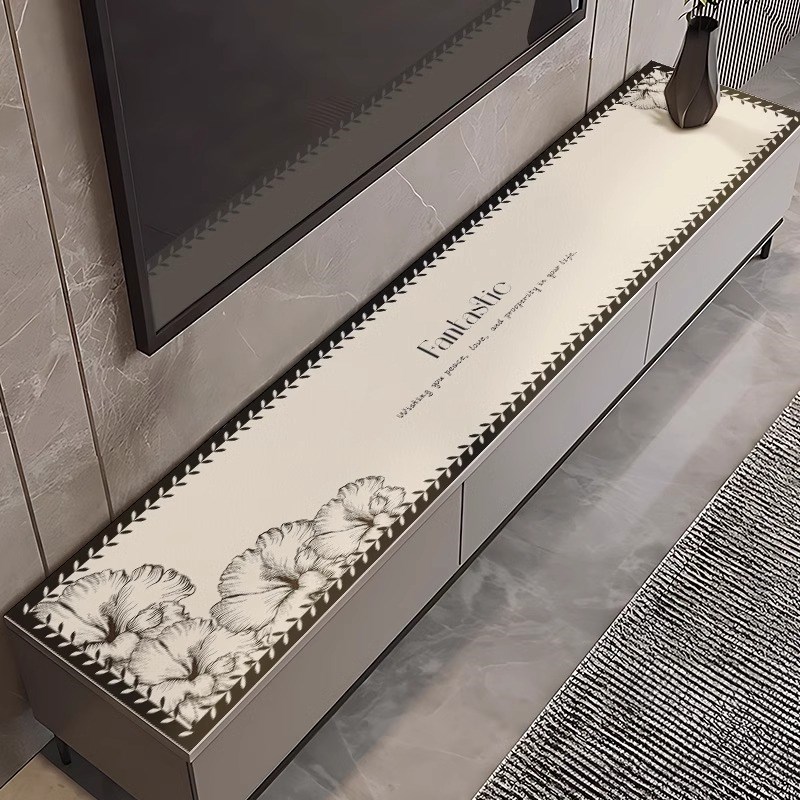 意大利电视柜垫防水防油免洗桌垫餐边柜桌布鞋柜酒柜台面保护垫子