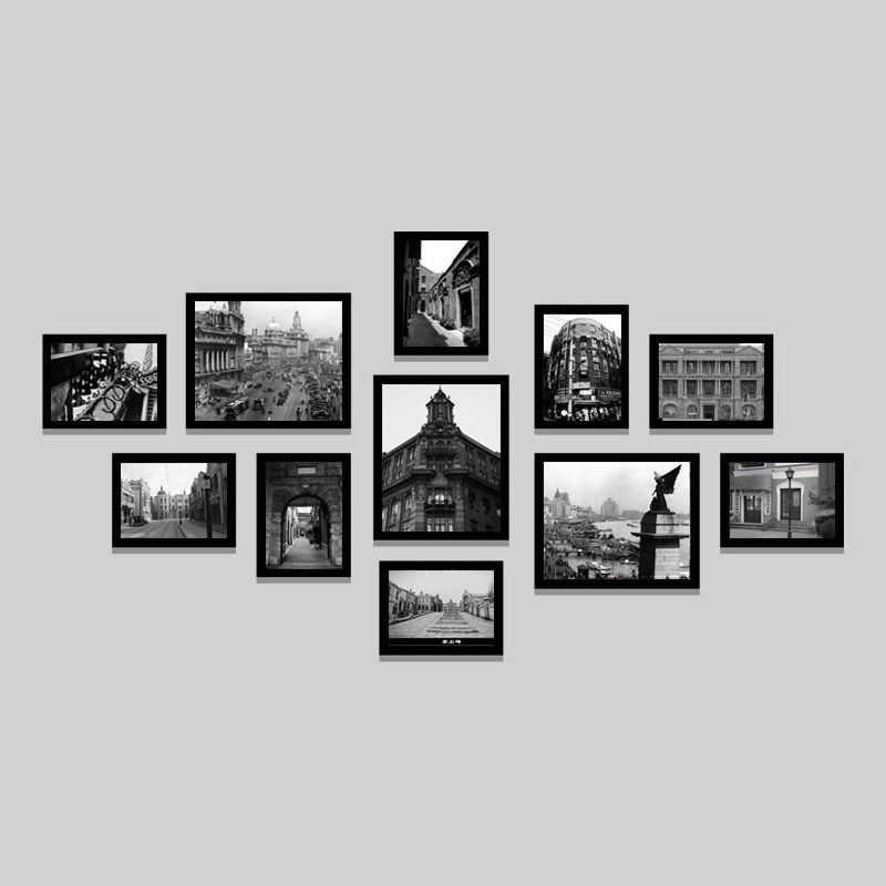 民国老上海建筑风情风俗挂画外滩南京路弄堂怀旧装饰画相框照片墙