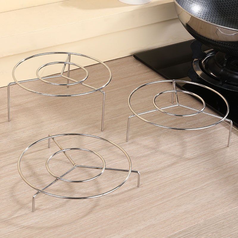 不锈钢蒸笼架蒸架圆形蒸锅支架厨房多功能隔水炖蒸鱼架蒸盘片蒸格