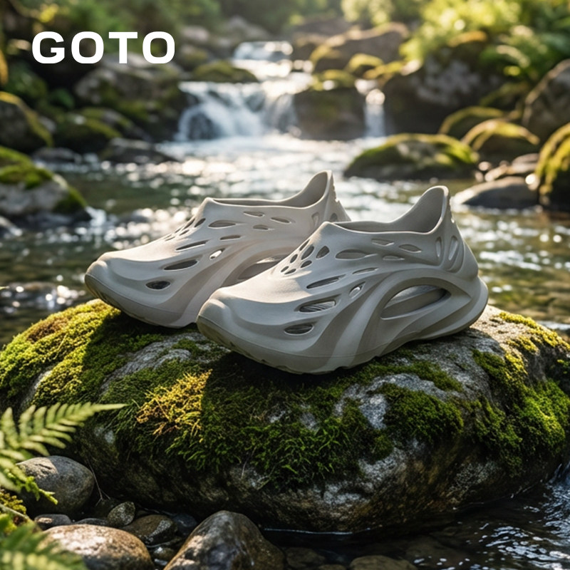 GOTO星豚洞洞鞋男款钓鱼拖鞋徒步涉水溯溪鞋EVA防滑防臭女款凉鞋