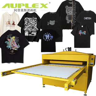 1烫画机液压双工位大面积烫印锦旗印花机AUPLEX FZLCB5 heatpress