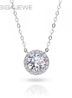 莫桑钻项链送女友送妈妈