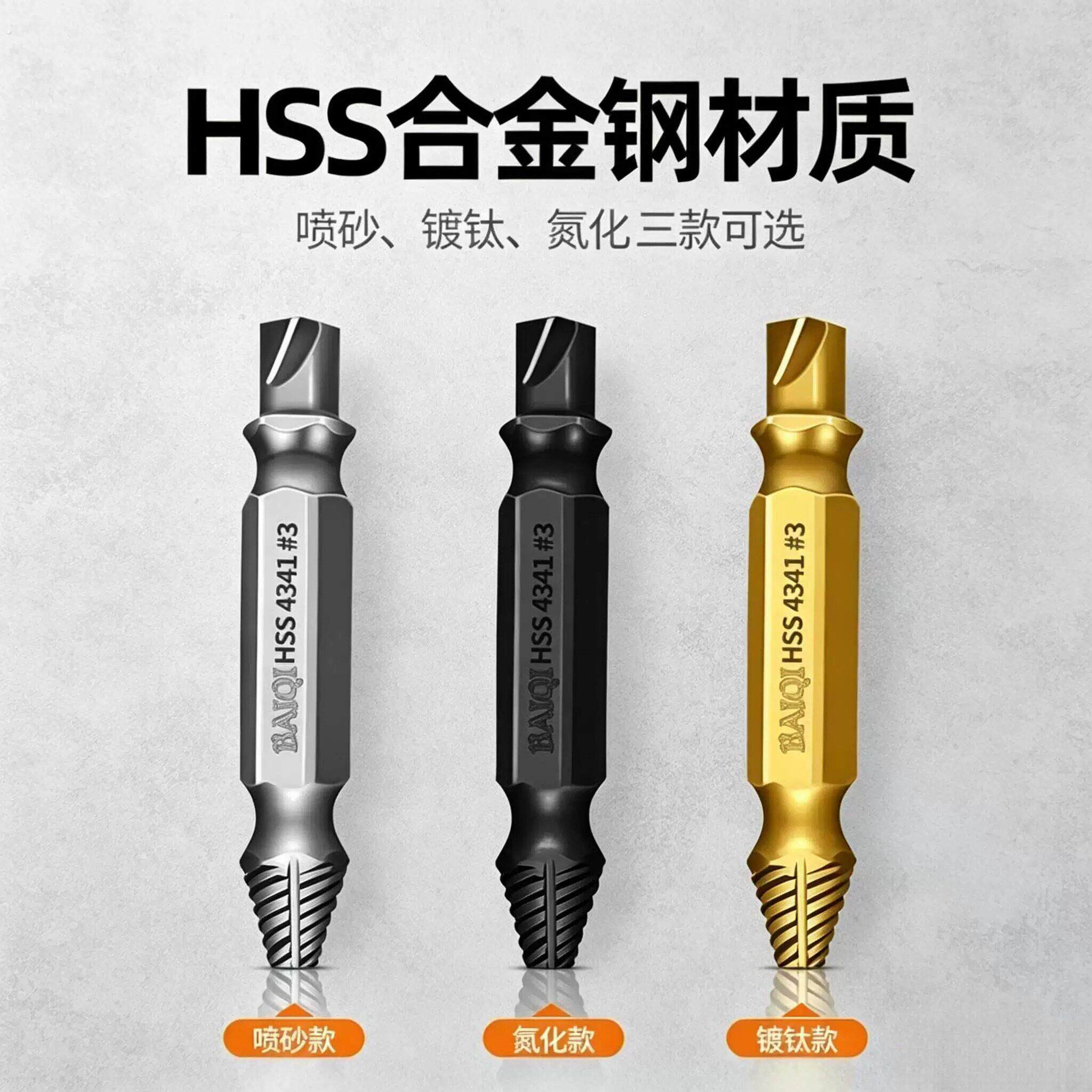 断丝取出器螺丝断头取出神器滑丝反牙锥专用取丝器生锈退丝锥拆卸