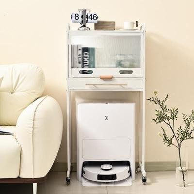 扫地机器人置物架洗地机下空式云鲸追觅基站猫砂盆上方移动收纳柜