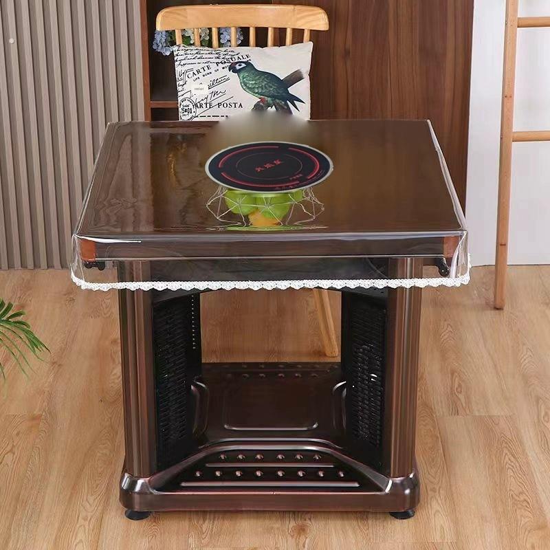 透明pvc桌布防水防油烤火罩透明皮桌罩烤火桌电炉罩皮套火炉桌垫