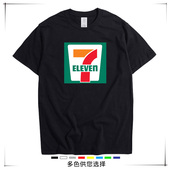 11连锁店夏天定制短袖 ELEVEN T恤工服 11seveneleven便利店7