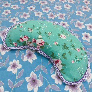 月牙成人枕套老粗布颈椎枕皮枕芯弯枕荞麦壳内胆套月牙单人型枕头