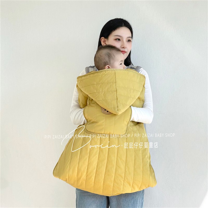 宝宝披风保暖加厚罩儿童斗篷秋冬挡风毯推车盖毯婴儿抱婴袋腰凳防