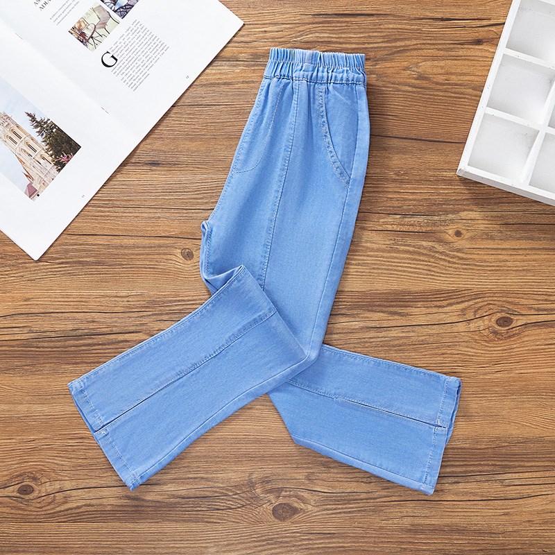 童装女童夏季薄款喇叭裤2024新款时尚修身冰凉防蚊防晒裤中大童潮