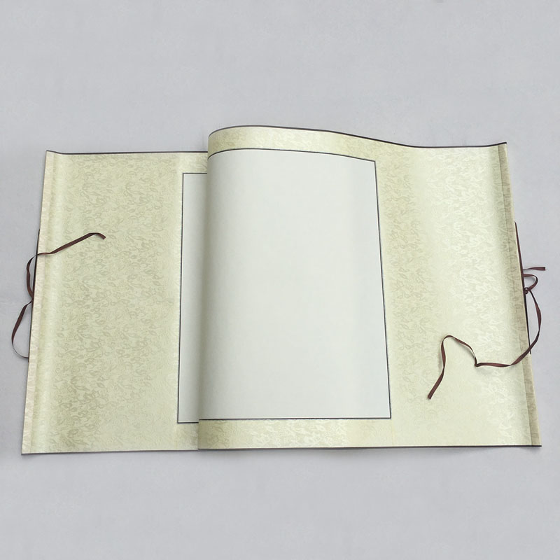 宣纸书法空白画轴全绫 三尺/四尺/六尺 横幅横批挂轴 签到卷轴