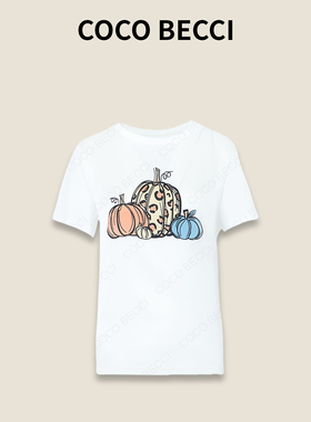 COCO BECCI【南瓜T】桑蚕丝混纺圆领百搭T恤女CFXYB224049