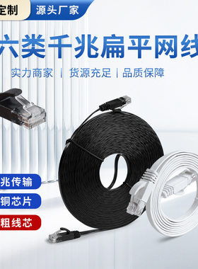 现货六类扁平网线｜千兆高速超薄
