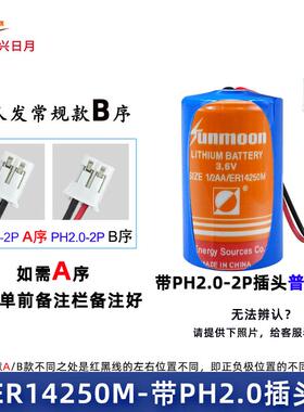 适用翰兴日月ER14250M 3.6V功率型1/2AA报警器标签温控器电池 ls1