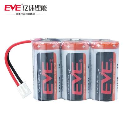适用亿纬CR123A锂猛电池3V用于MR-J4伺服器2CR17335A烟雾报警器024582