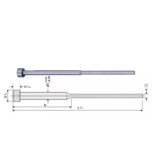 1.2 1.1 1.3 1.4 1.8 射推杆顶杆模具双节台阶k托顶针0.8 1.5 0.9