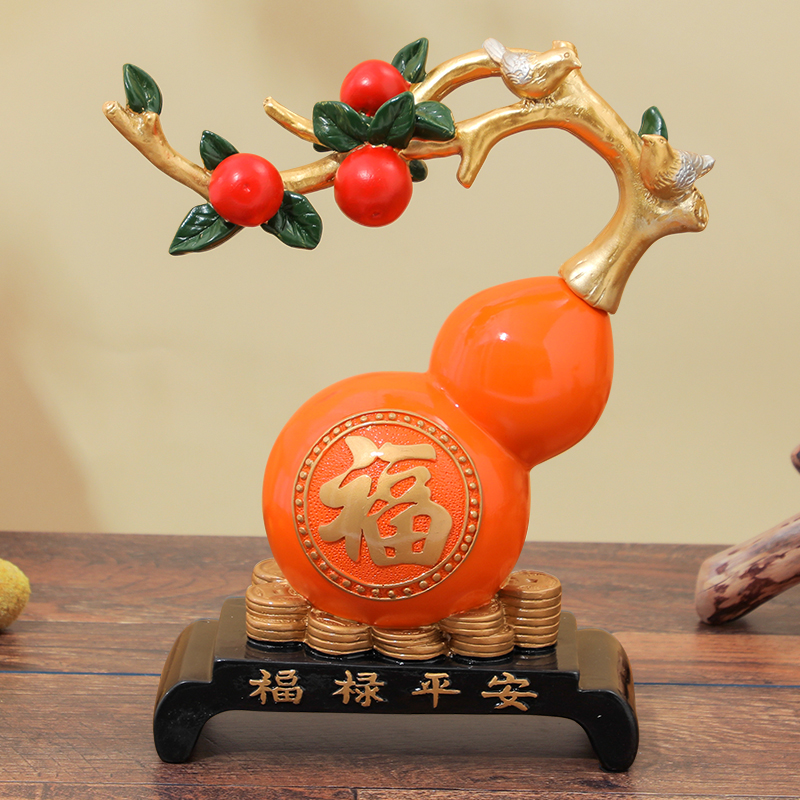 葫芦客厅摆件平h安电视酒柜玄关博古架家居装饰品新房乔迁搬家礼