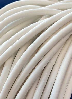 硅胶发泡圆条白色海绵条实心硅橡胶耐高温密封条cncS真空吸盘1234