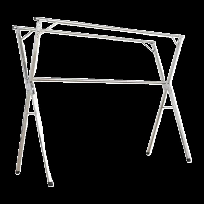 晾衣架落地折叠室l内家用阳台卧室可伸缩凉衣杆晒被子神器加粗收