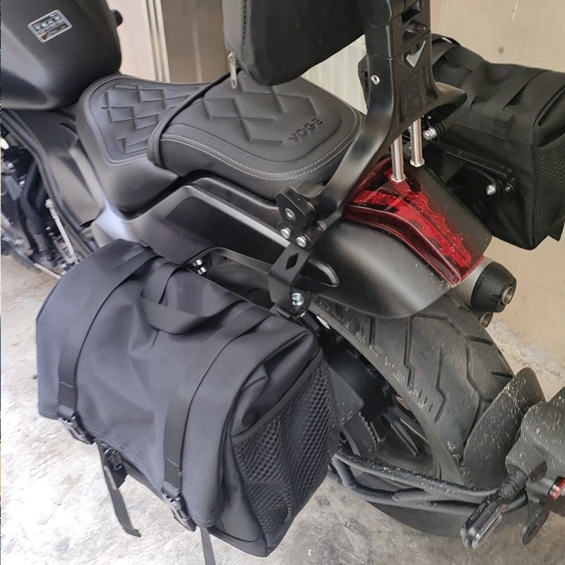 新款快拆边包无极CU525帆布包改装闪300/350 TRM300金吉拉450RA40