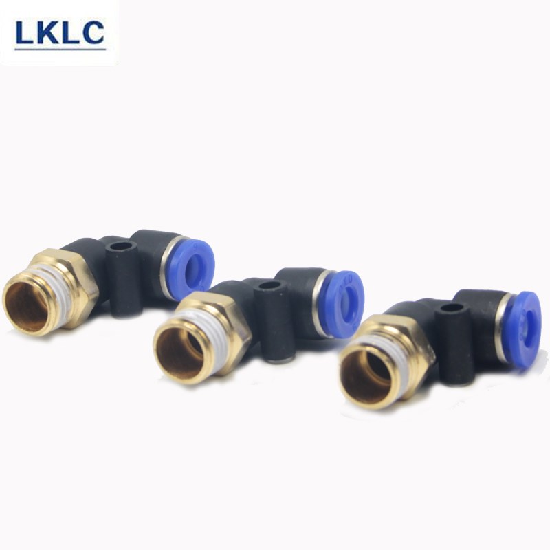 气动快插PL8-02快速PL4-M5气管PL6-01接头PL10-O03螺纹弯通PL12-0