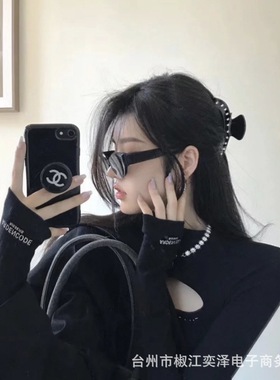 2025新款墨镜女高级感防紫外线眼镜网红街拍欧美嘻哈蹦迪太阳镜