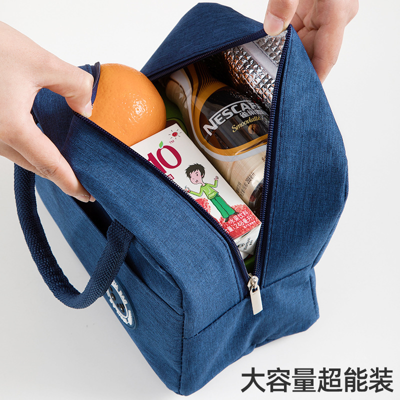 保温包手拎便当包女饭盒袋牛津布学生带饭包加厚铝箔