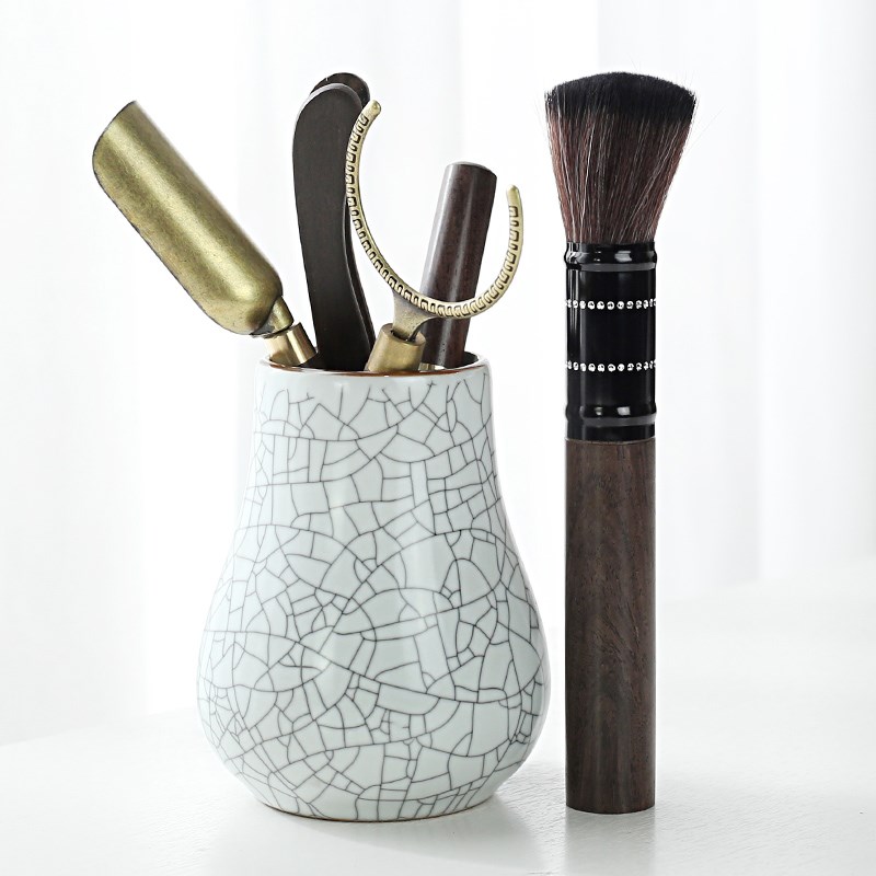 功夫茶具配件茶道六君子套w装茶夹茶针茶刀茶勺茶匙高档配件大全