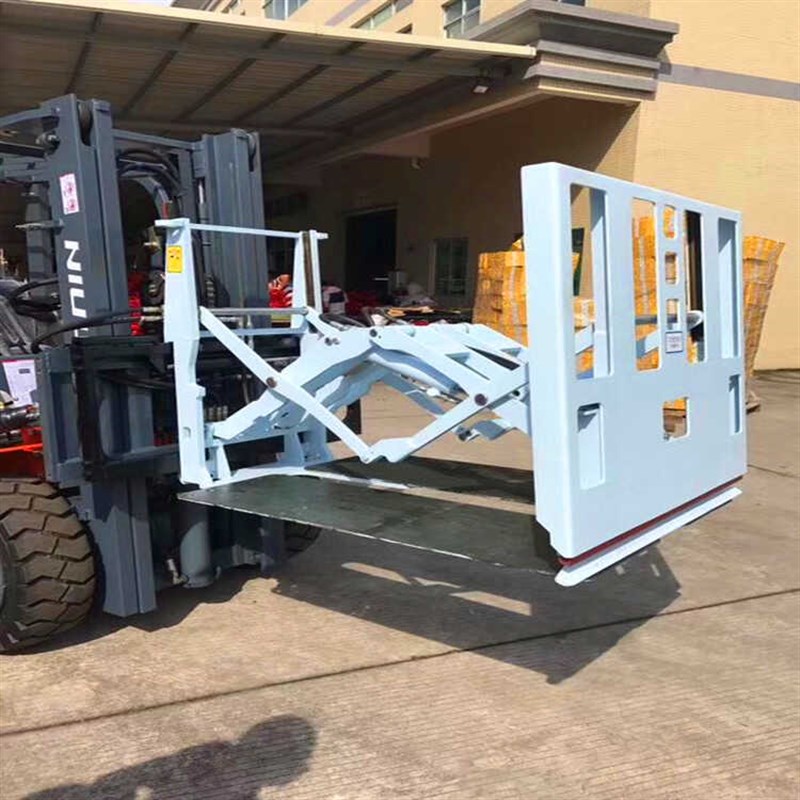 电动柴油叉车推拉器留纸托盘推出属具滑托板装卸S货柜搬运专用抱